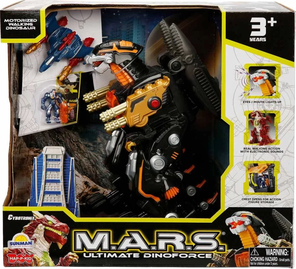 Mars Sesli Ve Işıklı Uzaylı Dinozor Çok Renkli