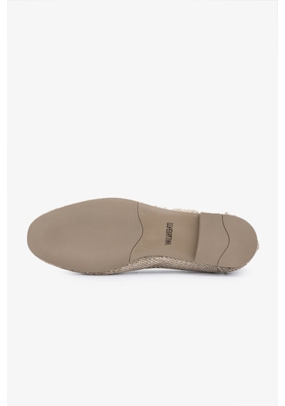 Valmenti Topy Kadın Naturel/gold Deri & Tekstil Loafer Ayakkabı 961 1979-1 Bn Ayk Y24 Bej