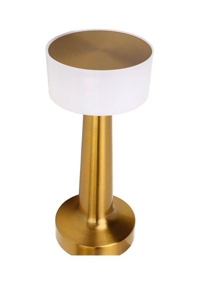 Gold Kare Mantar Led Masa Lambası Şarjlı Dokunmatik 3 Işık Modlu Renkli