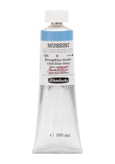 Schmincke Mussini Artist Yağlı Boya 150 ML Seri 4 486 Royal Blue Deep