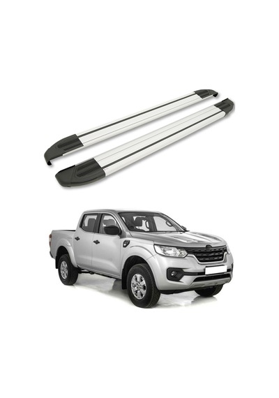Renault Alaskan 2017-2025 Yan Basamak Brillant Gri