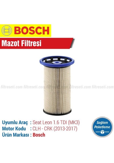 Seat Leon 1.6 Tdı Bosch Mazot Filtresi 2013-2017