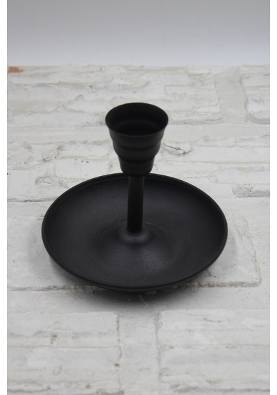 Metal Vintage Mumluk & El Şamdanı Mat Siyah Turna2623-7 Diğer