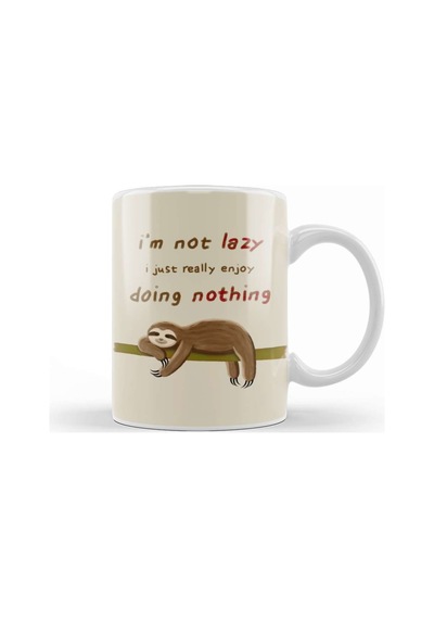 Sloth's Quote Kupa Bardak Porselen Karışık
