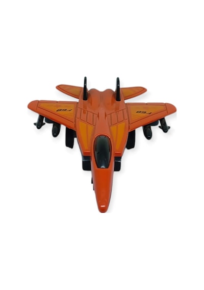 Çek Bırak Metal Mini Savaş Uçağı 10 Cm - Kırmızı