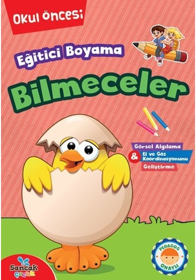 Eğitici Boyama - Bilmeceler Okul Öncesi- Sancak Çocuk