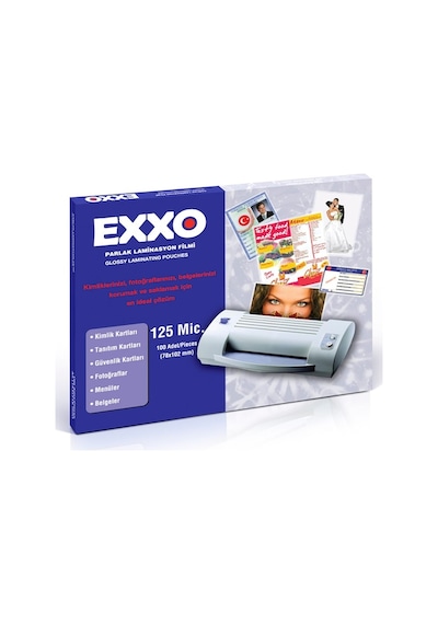 Exxo 65X95 Laminasyon Filmi 100Lü