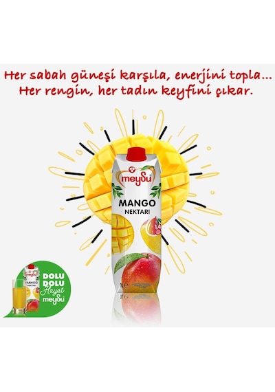 Meysu Mango Nektarı 1 Lt X 6 Adet