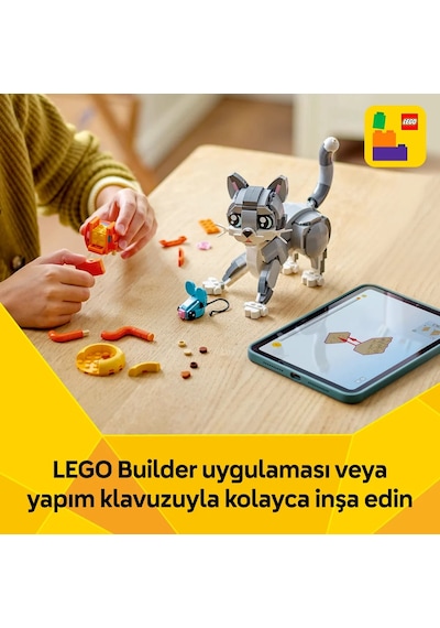 LEGO® Creator 3’ü 1 Arada Oyunbaz Kedi 31163 - 8 Yaş ve Üzeri Çocuklar için Yaratıcı Oyuncak Yapım Seti (407 Parça)