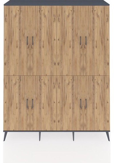 Hyperion Gardrop 4 Raflı 8 Kapaklı 4 Askılı 176x44x221 Antrasit-çam/antrasit Çam/antrasit Hyperion Gardrop 4 Raflı 8 Kapaklı 4 Askılı 176x44x221 Antrasit-çam/antrasit Çam/antrasit