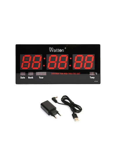 Dijital Duvar Ve Masa Saati Wt-109 Tdrtr Çok Renkli