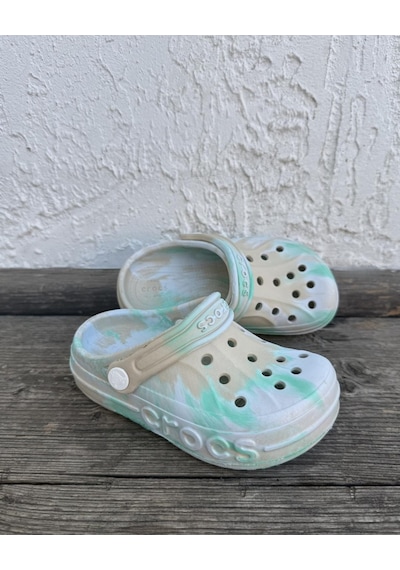 Huzurlu Adımlar Safari Rengi Çocuk Crocs Kum Beji