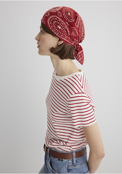 Mavi - Kırmızı Bandana 1912969-10076 Kırmızı