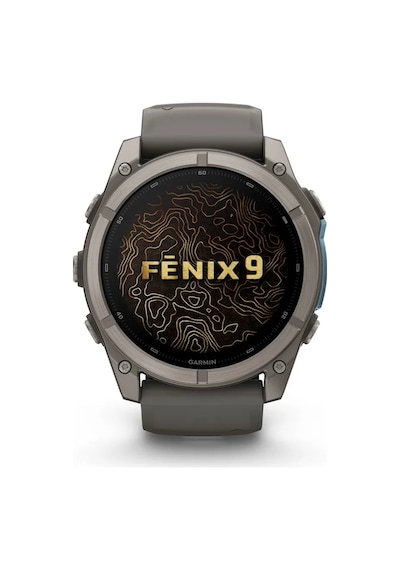 Garmin Fenix 9 51 MM Silikon Kayışlı Titanyum Çakıl Akıllı Saat (Distribütör Garantili)