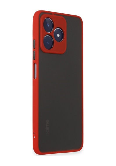 Realme C53 Uyumlu Kılıf Montreal Silikon Kapak - Kırmızı
