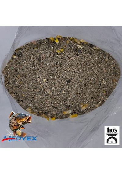 Hedyex 1kg Sazan Tozu Yüksek Proteinli Özel Katkılı Sazan Alabalık Avı Toz Yem
