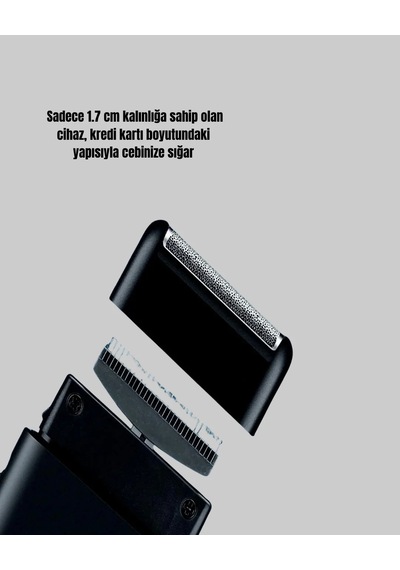 Lb Elektrikli Tıraş Makinesi Çift Başlıklı Ultra İnce Tasarım
