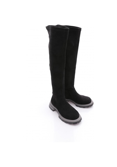 Dgn 4006 Kadin Knee High Çizme Siyah Geyik