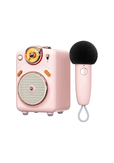 Divoom Fairy-OK Karaoke Mikrofonlu FM Radyolu 7 Ses Efektli Taşınabilir Bluetooth Hoparlör
