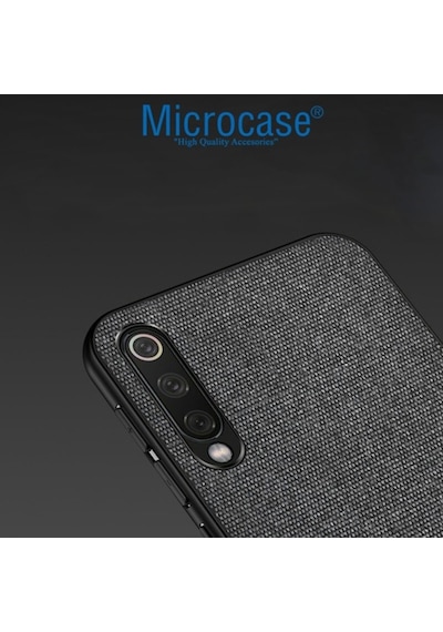 Microcase Meizu 16Xs Fabrik Serisi Kumas & Deri Desen Kilif 392397488