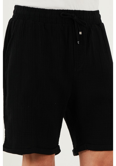 Buratti % 100 Pamuk Regular Fit Normal Bel Müslin Erkek Short Cf25S657802 Siyah