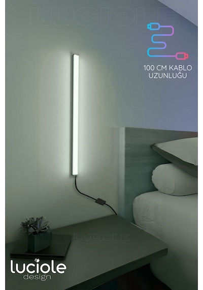 Rgb Led Lamba - Uzaktan Kumandalı, 50cm Renkli Işık Çubuğu Yatak Üstü & Salon Için