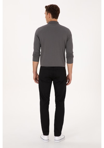 U.s. Polo Assn. Erkek Siyah Pantolon Kanvas-chino 50316835-vr046 Siyah