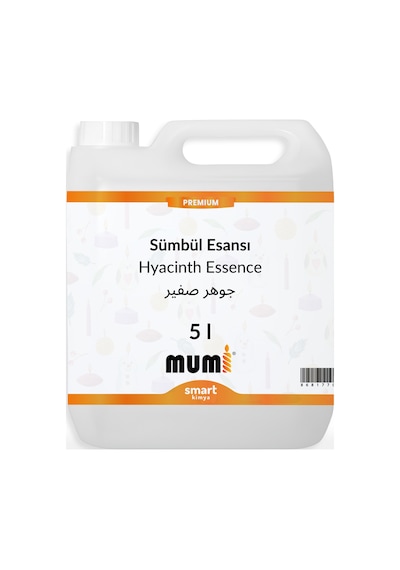 Premium Sümbül Mum Esansı 5 Litre Şeffaf