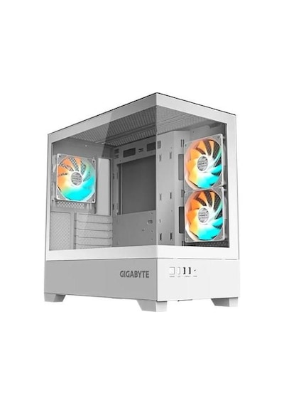 Gıgabyte Gb-c201pı Panoramık Gamıng Mıd-tower Pc Kasası Beyaz 360mm Sıvı Soğutucu Desteği