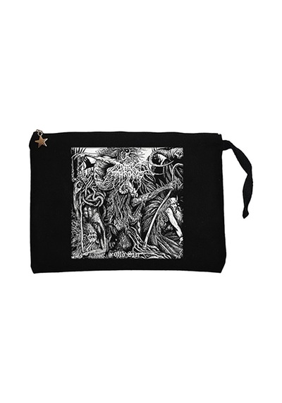 Darkthrone Old Star Siyah Clutch Astarlı Cüzdan / El Çantası Siyah