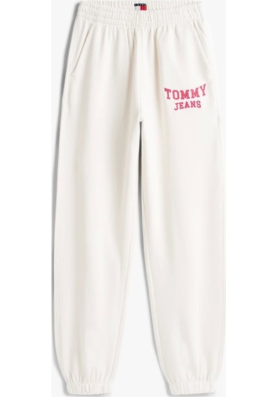 Tommy Jeans Kadın Kolej Tarzı Beyaz Eşofman Altı Dw0dw22164ybh Beyaz