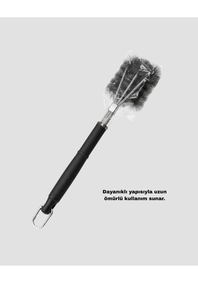 Mangal Izgara Temizleme Fırçası Paslanmaz Çelik Telli Uzun Saplı 49940267