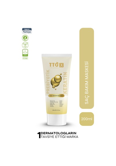 Tto X Prebiyotik Saç Bakım Maskesi Biberiye Yağı Keratin Argan Yağı Biyotin
