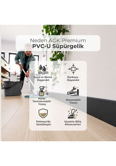 Sempla Pvc Süpürgelik Siyah - Smp702 Bitiş Kapağı Aksesuarı 1 Paket - 2 Adet