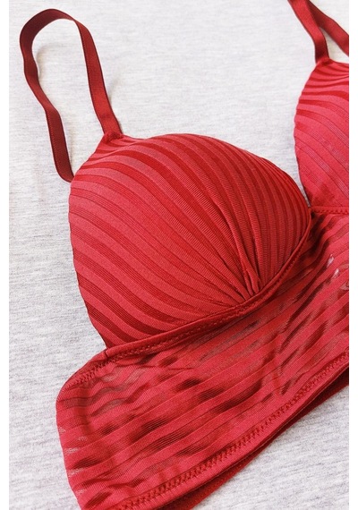 Sensu Kadın Ayarlanabilir Askılı Bralet Büstiyer - Bra2023 Bordo Bordo