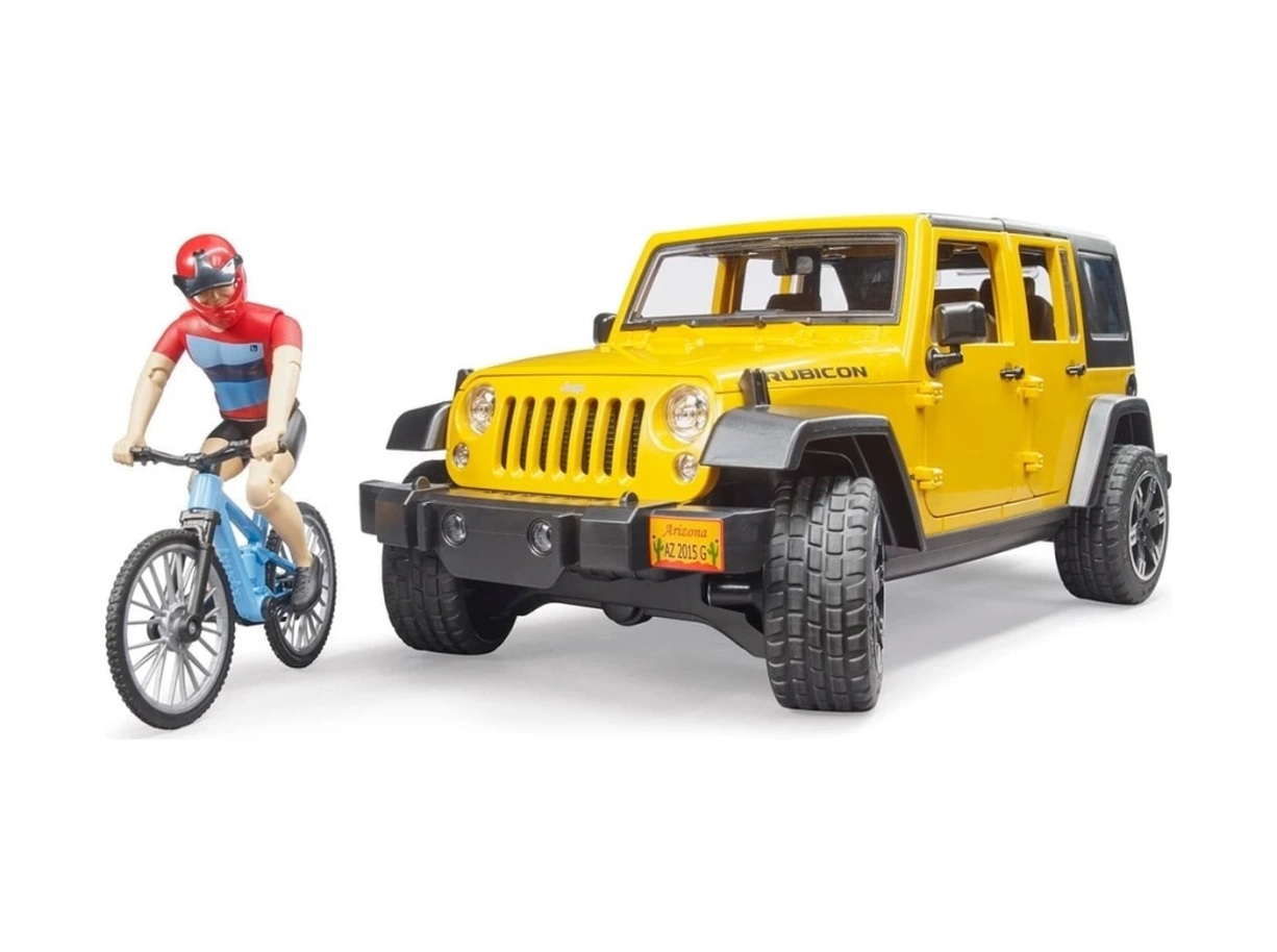 Jeep W. Rubicon & Bisiklet Ve Sürücüsü Sarı