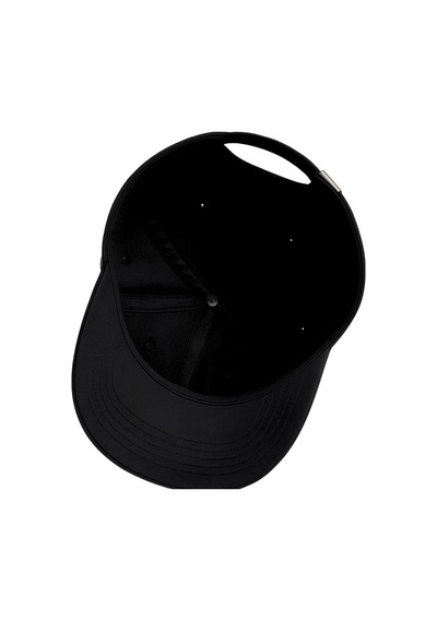Perlotus Unisex Spor Kep Şapka Mikro Polyester Kumaş 6 Parça Ayarlanabilir Metal Tokalı Siyah