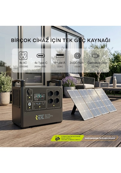 Initial Entropy Energy Solar Performans Paketi (Singo2000pro Taşınabilir Güç Kaynağı + SP200 Taşınabilir Solar Panel) Initial Entropy Energy Solar Performans Paketi (Singo2000pro Taşınabilir Güç Kaynağı + SP200 Taşınabilir Solar Panel)