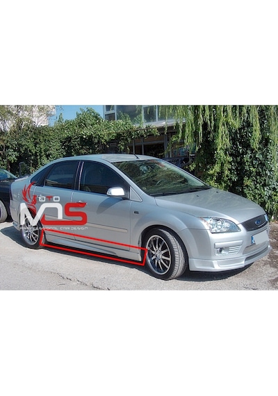 Ford Focus 2 Sedan Marşpiyel Uyumlu Sağ Sol Takım Fiberglass Boyasız
