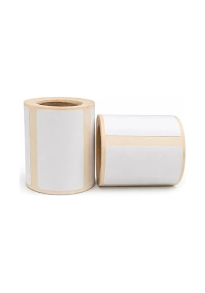 5 Adet - 40 X 30 Mm Beyaz Lamine Termal Etiket 230 Adet Beyaz - Phomemo M Serisi Modellere Uyumludur.