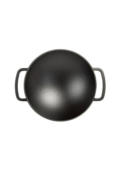 Sürel Wok Tava 35 Cm Koyu Mavi Demir Döküm Renkli