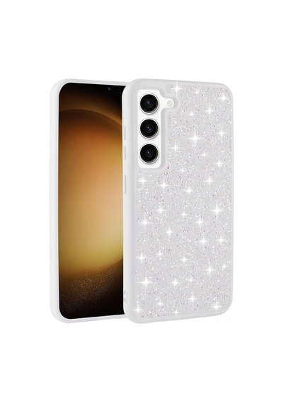 Zore Galaxy S23 Uyumlu Parlak Taşlı Tasarım Pırlanta Ogaa Kılıf-siyah