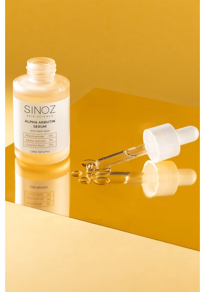 Sinoz Koyu Leke Karşıtı Arbutin Cilt Serumu (Niacinamide 5% + Alpha Arbutin 2%) 30 ML