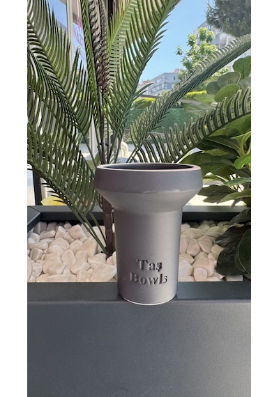 Taş Bowls Nargile Lülesi Phunnel Büyük Boy / Mat Füme Antrasit