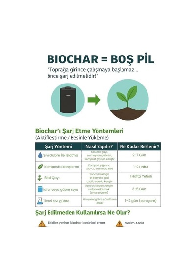 Meşe Odunu Bazlı Karbon Toprak Düzenleyici 1l Biochar 6 Mm Ve Üstü