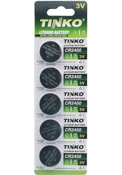 TINKO CR2450 3V Lithium Pil - 5Li Blister Paket