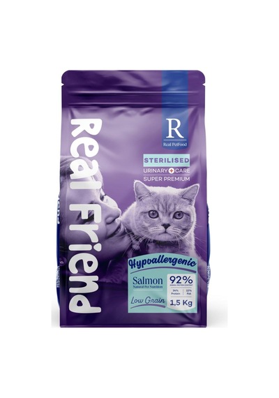 Real Friend Digest Care Hypoallergenic Sterilised Salmon 34/12 Kedi Maması 1,5 Kg