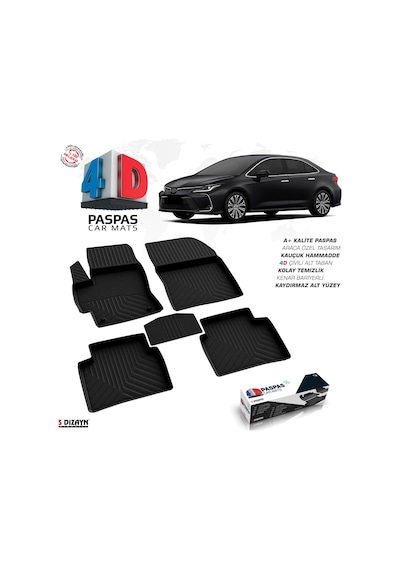 Toyota Corolla 4d Havuzlu Paspas 2019 Üzeri A+kalite