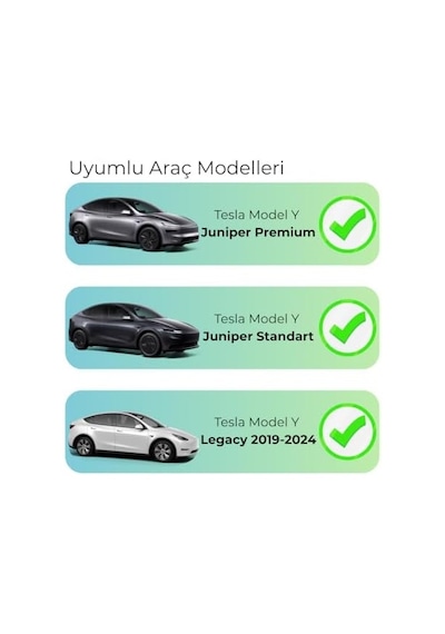 Tesla Model Y Juniper İle Uyumlu Alüminyum Sibop Kapak Seti Siyah Renk 4 Adet