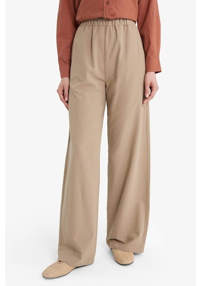 Defacto Keten Karışımlı Wide Leg Geniş Paça Flamlı Pantolon E7480ax25smbg404 Bej Defacto Keten Karışımlı Wide Leg Geniş Paça Flamlı Pantolon E7480ax25smbg404 Bej